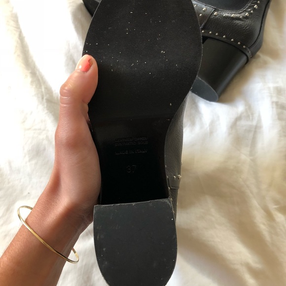 Napoleoni leather studded chelsea boots - Picture 6 of 8